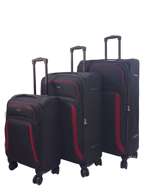 Soft Shell Suitcase Luggage Set Travel Light Carry On Cabin Bag