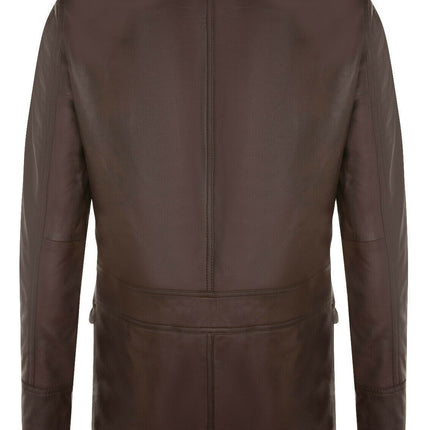 Mens Leather Parka Safari Coat-Mesa Verde