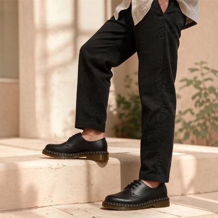Dr Martens 1461 Black Smooth Leather 3-Eye Oxford Shoes - 11838002