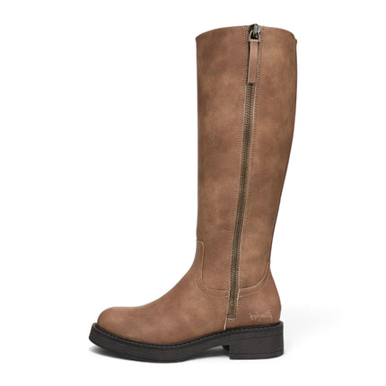 Blowfish Malibu Women's Tan Faux Leather High Riding Boots - Venice Tall