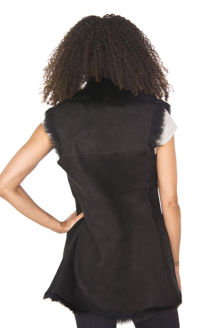 Women's Toscana Sheepskin Long Gilet-Sorocaba