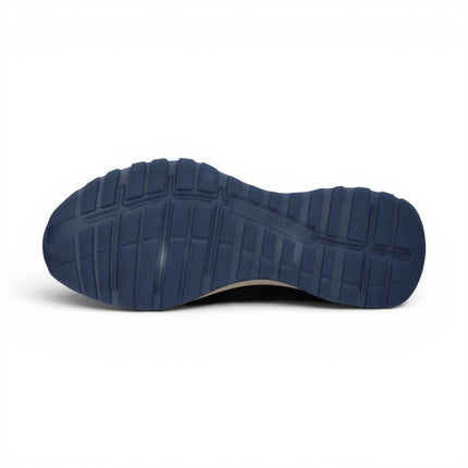 Bugatti Men's Navy Blue Leather Lace-Up Trainer Sneaker Shoes - Timon