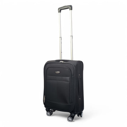 Expandable Soft Shell 8 Wheels Luggage Travel Cabin Suitcase Set