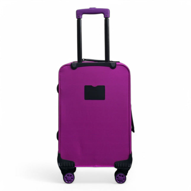 Lightweight Soft Shell 8 Wheels Luggage Travel Cabin Holiday Bags Suitcase Set