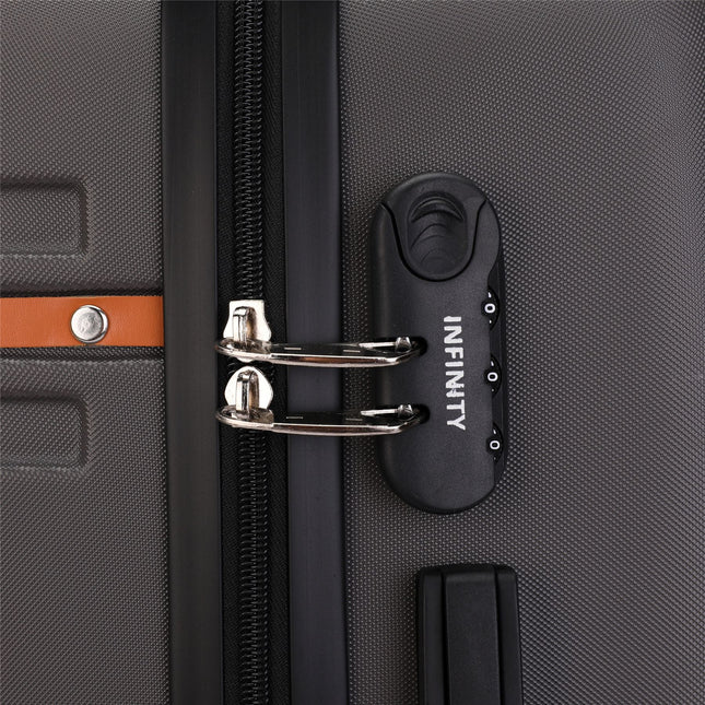 Hard Shell Modern Dual 4 Wheel Luggage Suitcase Set