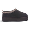 Women’s Brown Genuine Sheepskin Real Fur Winter Platform Slippers - Polar