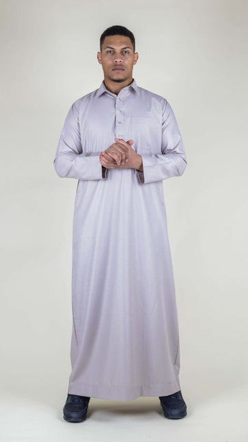 Mens Beige Thobe Jubba Saudi Ramadan Eid Islamic Kaftan Kaudara Arabic Jubbah