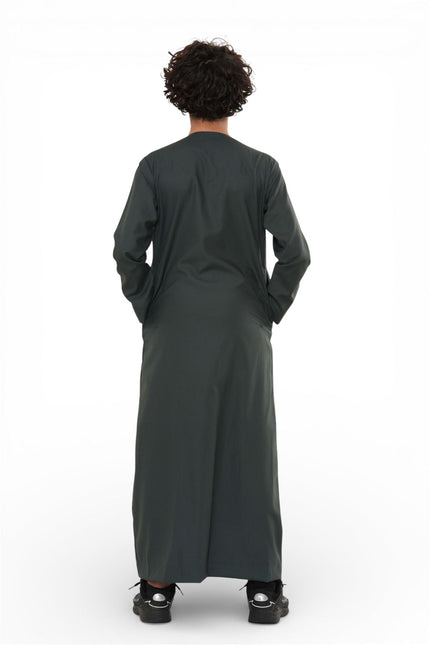 Kids Boys Ramadan Eid Green Moroccan Jubba Robe Djellaba Thobe - K-TT008