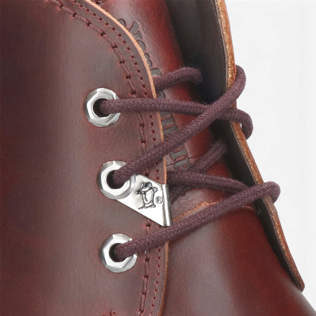 Panama Jack Men's Burgundy Leather Waterproof Lace-Up Ankle Boots - Bota C77