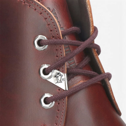 Panama Jack Men's Burgundy Leather Waterproof Lace-Up Ankle Boots - Bota C77