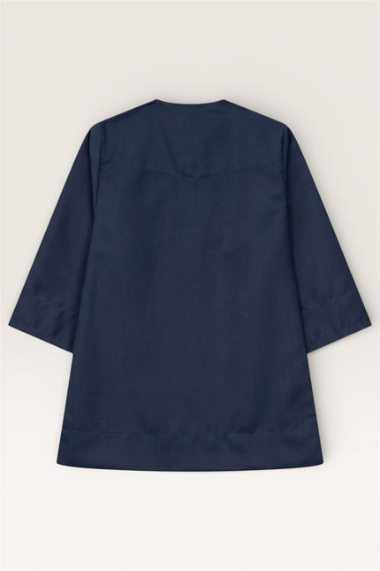 Baby Boys Ramadan Navy Blue Moroccan Thobe Robe Emirati Eid Jubba- B-TT001
