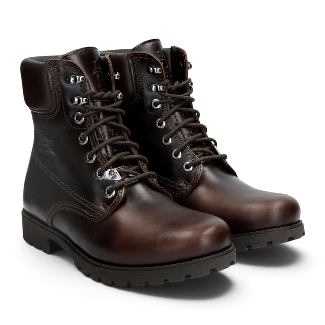 Panama Jack Men's Brown Leather Lace-Up Ankle Boots - PJ03-IGLOO-C45