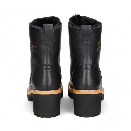 Panama Jacks Women's Black Leather Padma B11 Ankle Boots