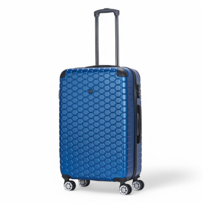 Hard Shell ABS 8 Wheel Luggage Travel Cabin Holiday Bags Suitcase Set