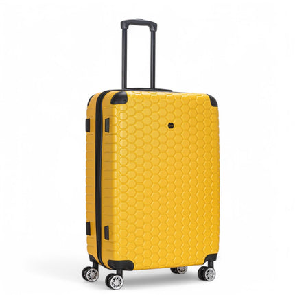 Hard Shell ABS 8 Wheel Luggage Travel Cabin Holiday Bags Suitcase Set