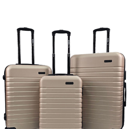 Lightweight Gold Hard Shell ABS Suitcase Luggage Set