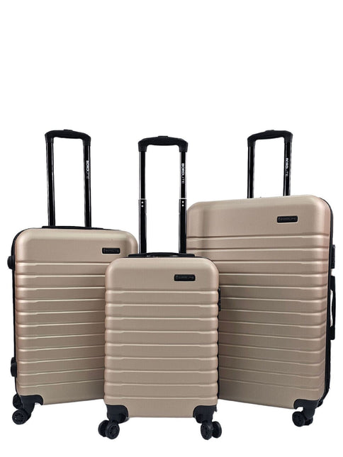 Lightweight Gold Hard Shell ABS Suitcase Luggage Set