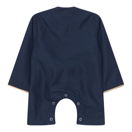 Baby Boys Omani Eid Blue Thobe  Saudi Emirati Jubba Robe Romper