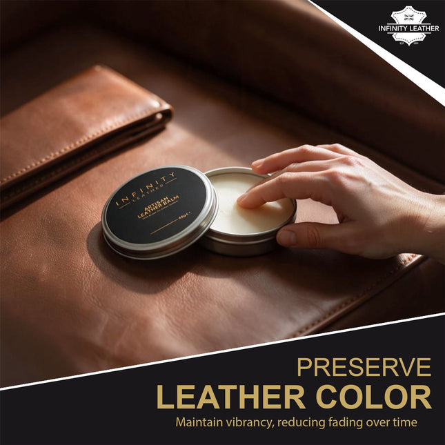 Leather Balm & Nylon Brush Leather Care Set