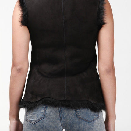 Women's Toscana Sheepskin Short Gilet-Denver
