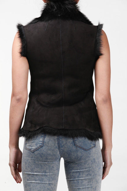 Women's Toscana Sheepskin Short Gilet-Denver