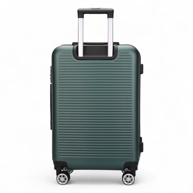 Hard Shell Classic Dual 4 Wheel Luggage Suitcase Set