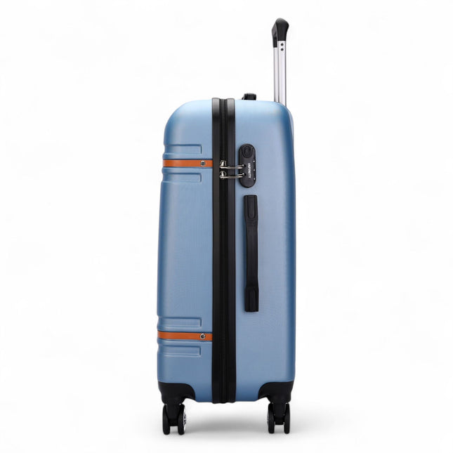 Hard Shell Modern Dual 4 Wheel Luggage Suitcase Set