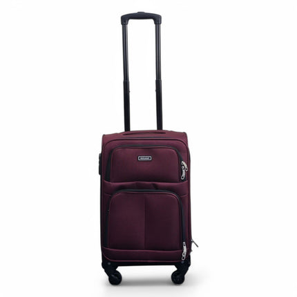 Soft Shell Lightweight Cabin Suitcase 55 x 33 x 21 cm Luggage Suitable for Easyjet, Ryanair