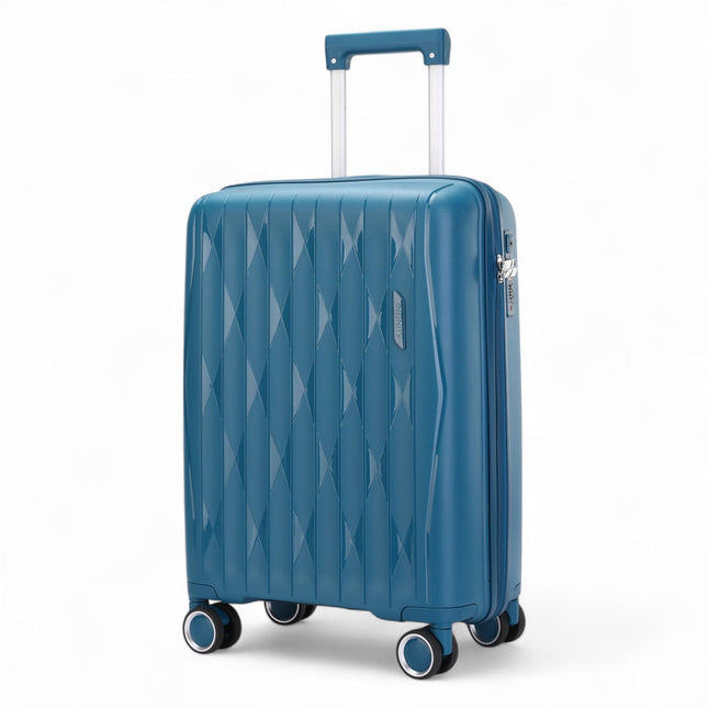 Robust Hard Shell Cabin Suitcase 37.5 x 20.5 x 55 cm TSA Luggage Suitable for Easyjet, Ryanair, Wizzair