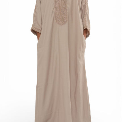 Kids Boys Salmon Moroccan Thobe Robe Djellaba Gandoura Eid Jubba- K-HM66