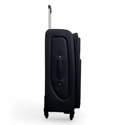 Soft Shell Lightweight Nylon Suitcase Set 4 Wheel Travel Case Holiday Bags
