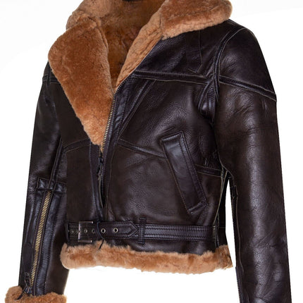 Womens RAF Sheepskin Flying Jacket-Albany