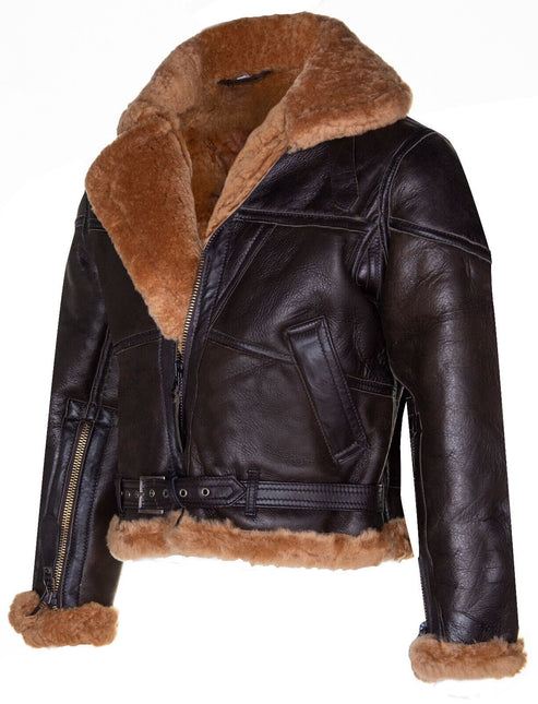 Womens RAF Sheepskin Flying Jacket-Albany