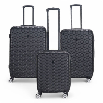 Hard Shell ABS 8 Wheel Luggage Travel Cabin Holiday Bags Suitcase Set