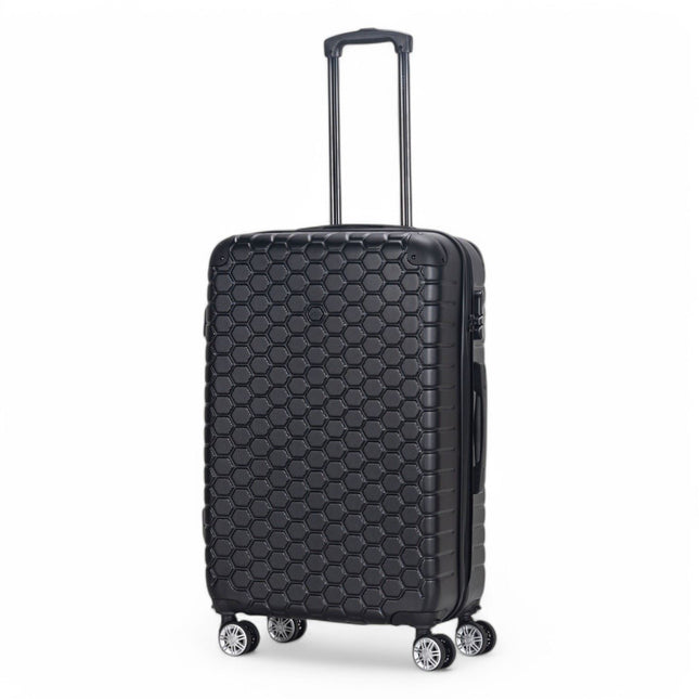 Hard Shell ABS 8 Wheel Luggage Travel Cabin Holiday Bags Suitcase Set