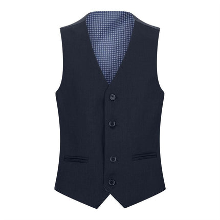 Boys 5 Piece Navy Blue Classic Suit