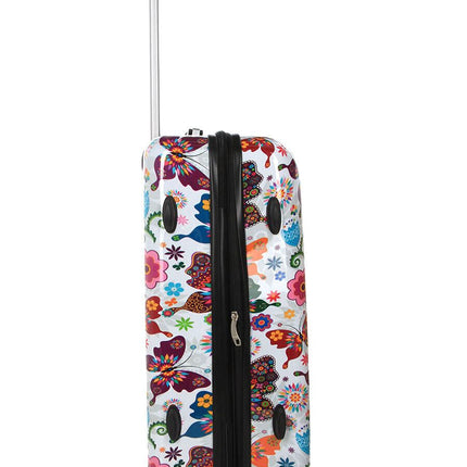 Hard Shell Printed Dual 4 Wheel Luggage Suitcase
