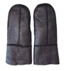 Infinity Leather Womens Black Genuine Real Sheepskin Mittens Warm Gloves