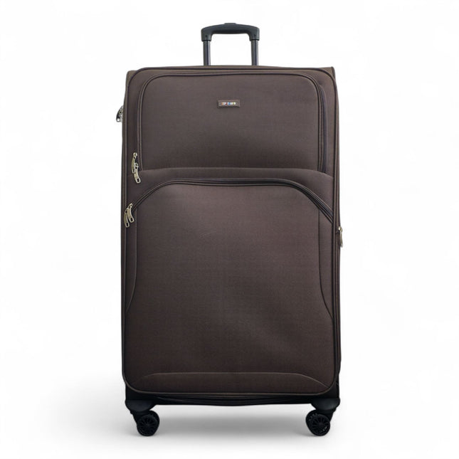 Expandable Soft 8 Wheel Lightweight Suitcase Luggage Travel Bags Set