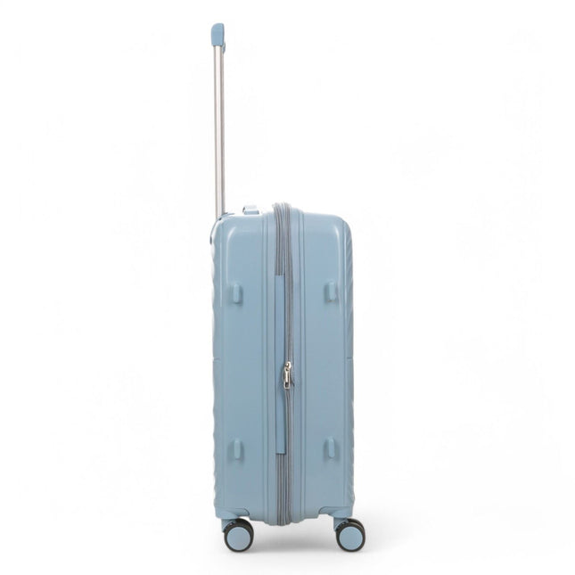 Expandable Hard Shell 8 Wheels Luggage Travel Cabin Suitcase Set