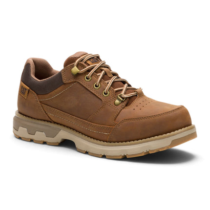 Caterpillar (CAT) Men's Bronze Brown Leather Water-Resistant Hiking Shoes - Pursue Hiker Lo