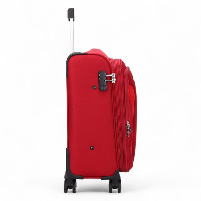 Soft Cabin Suitcase 36.5 x 23.5 x 58 cm Nylon 900D Suitable Integrated Lock for Easyjet, Ryanair, Wizzair