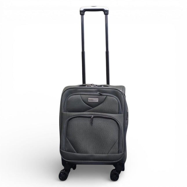 Soft Shell Lightweight Nylon Suitcase Set 4 Wheel Travel Case Holiday Bags