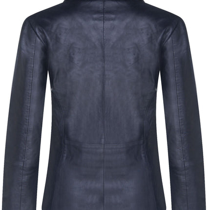 Womens Soft Leather Blazer Jacket-Apeldoorn