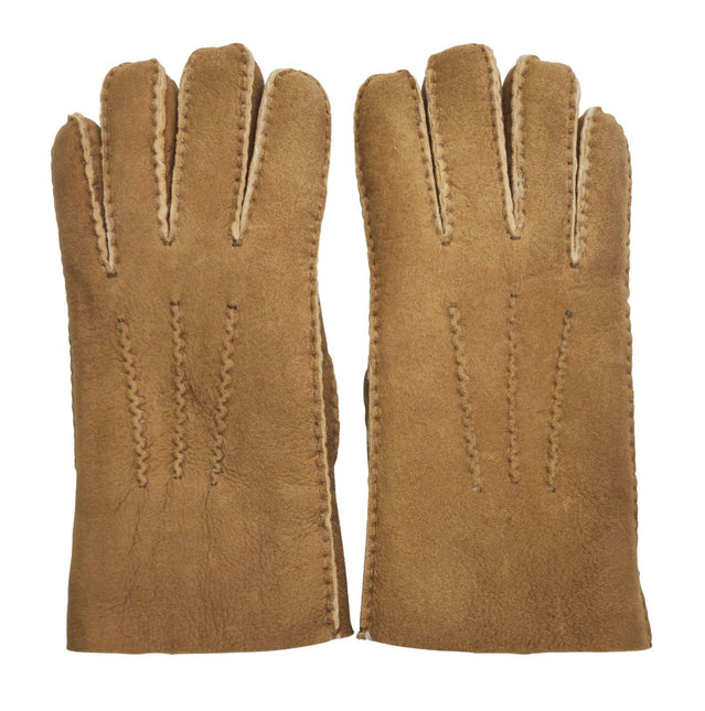 Infinity Leather Mens Tan Luxury Sheepskin Suede Leather Gloves