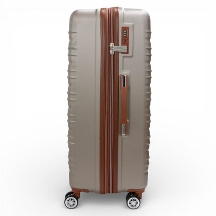 Expandable Hard Shell ABS Suitcase Set 8 Wheel Robust Travel Case Holiday Luggage