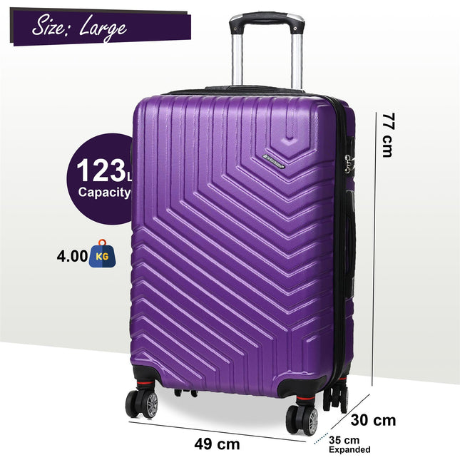 Expandable Hard Shell 8 Wheels Luggage Travel Cabin Bags Suitcase Set