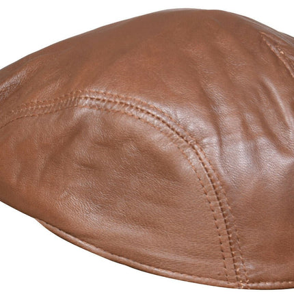 Mens  Flat Hat Leather Peaky Blinders Beret Newsboy Gatsby Golf Cabbie Cap