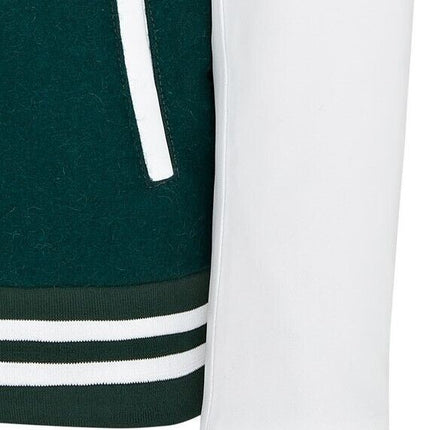 Letterman Baseball Wool Leather Varsity Bomber Jacket - Genoa