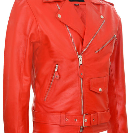 Mens Cow-Hide Black Brando Jacket -Venice